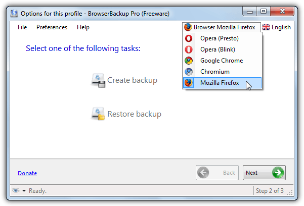 backup del browserpro