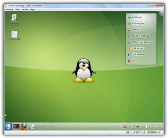 Slax Linux in der USB-Virtualbox