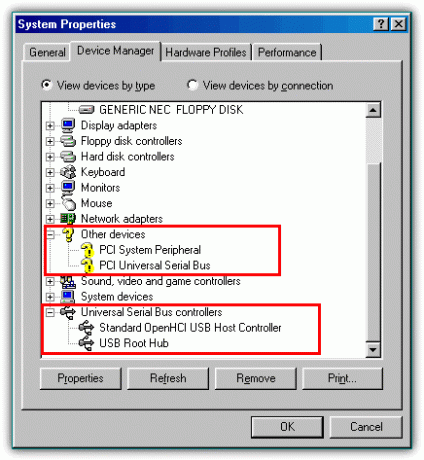 Entfernen Sie Windows 98-Geräte
