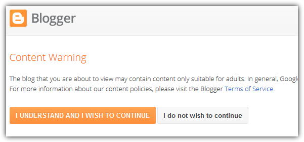 Warnung vor Blogger-Inhalten